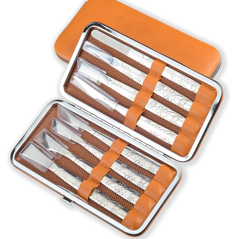 Dead skin stainless steel nail file and nail clippers